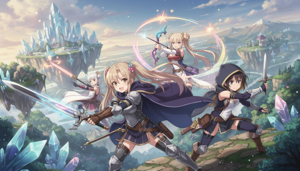 découvrez l'adaptation anime tv de la série de light novels gacha girls corps, prévue pour janvier 2027. plongez dans cet univers captivant dès sa sortie !