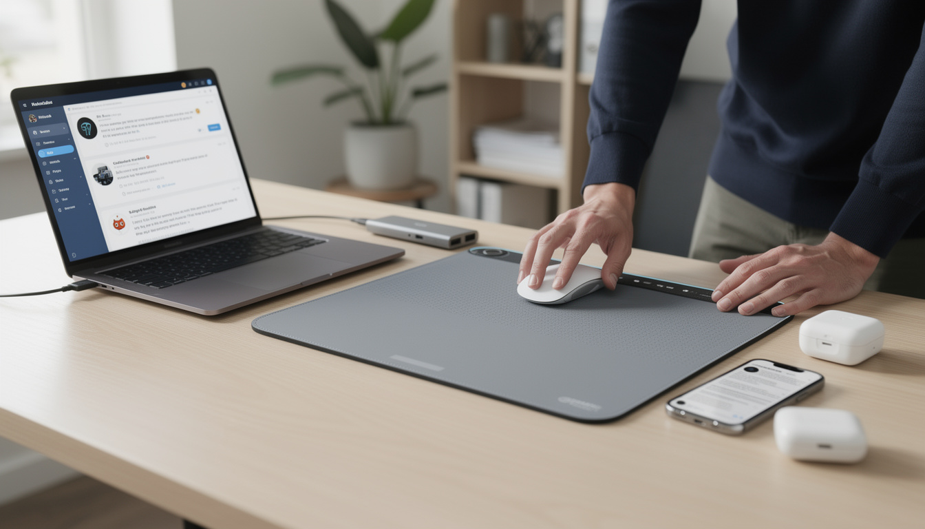 découvrez un tapis de souris tactile innovant qui élimine le désordre sur le bureau, un gadget que les utilisateurs de reddit s’étonnent de ne pas voir exister plus tôt.