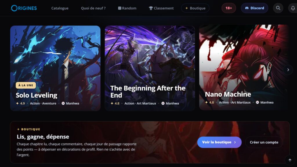 Mangas Origines : Notre avis complet sur cette plateforme