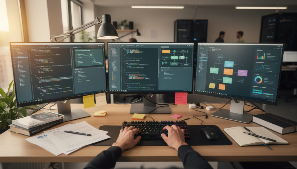 découvrez comment les développeurs tirent parti de l'intelligence artificielle pour doubler leur vitesse de codage et améliorer leur productivité.