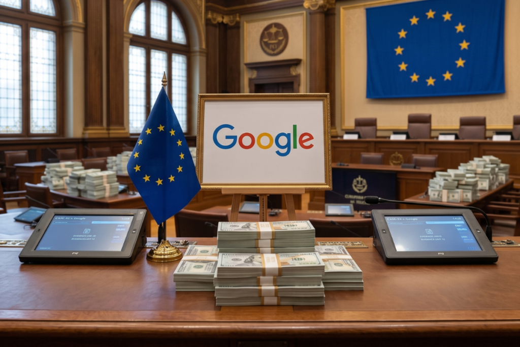Google écope d'une amende d'un milliard de dollars en Europe