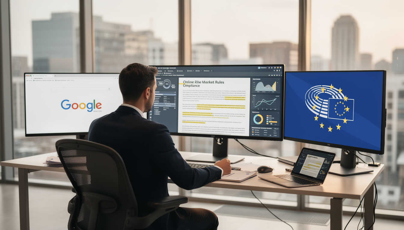 l'europe sanctionne google avec une amende historique d'un milliard de dollars pour pratiques anticoncurrentielles visant à éliminer ses concurrents.
