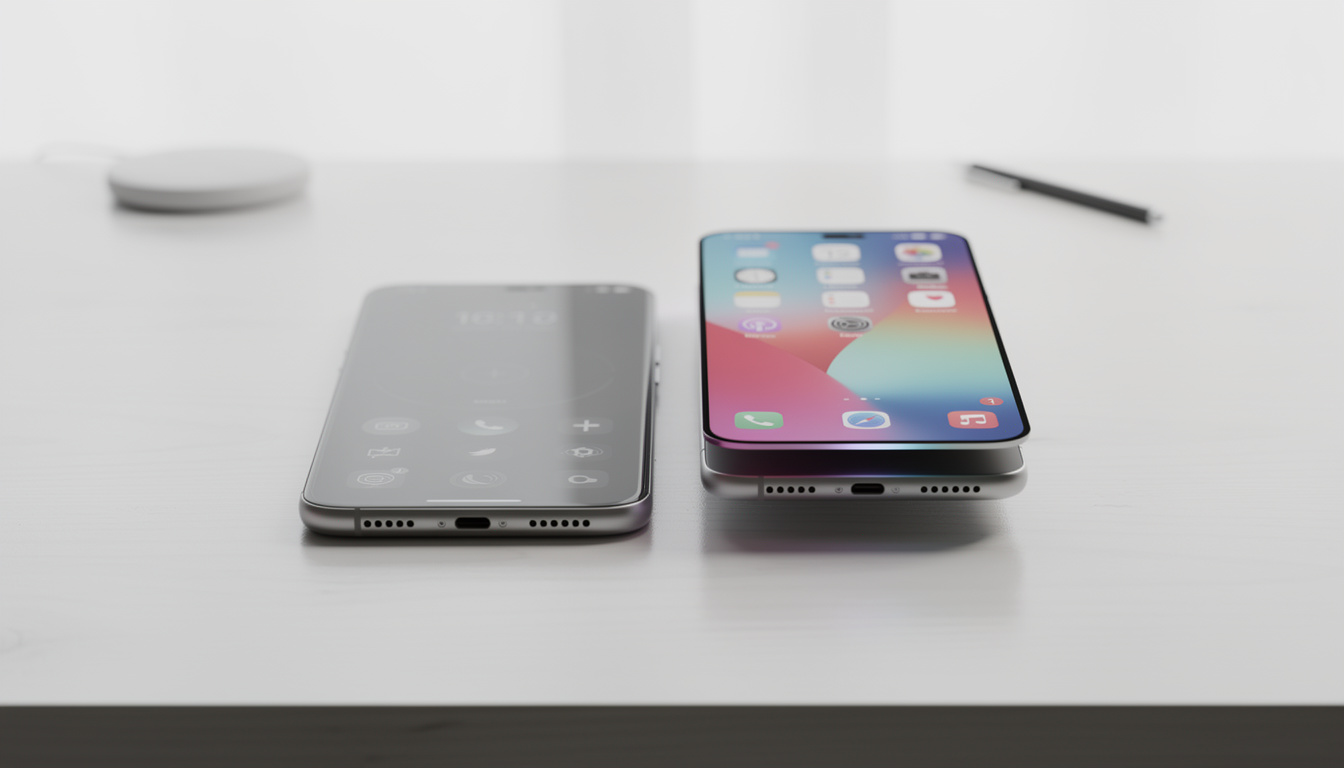 découvrez le nouveau téléphone hisense avec écran à encre électronique et écran lcd détachable au dos, une innovation qui repense l'affichage mobile en inversant les écrans pour une expérience unique.