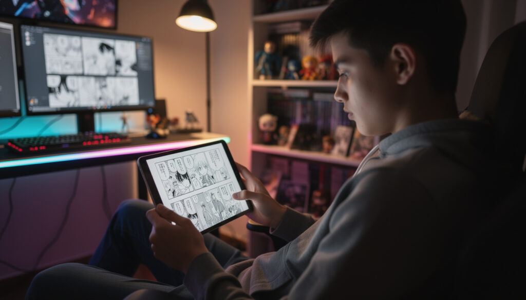 découvrez comment les fans de manga adaptent leurs habitudes de lecture à l'ère des scans numériques, entre passion traditionnelle et nouvelles technologies.