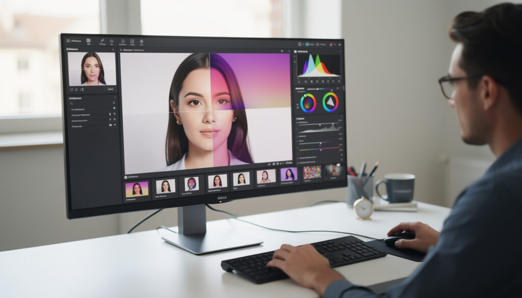 découvrez les meilleurs logiciels d'intelligence artificielle pour améliorer et retoucher vos photos facilement, avec des résultats professionnels.