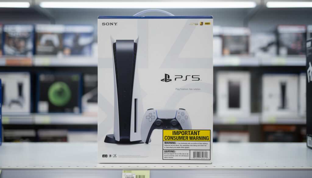 sony informe les utilisateurs de ps5 avec des étiquettes « avis important » indiquant que la production des disques pour la console cessera en 2028, préparant ainsi les joueurs à ce changement majeur.
